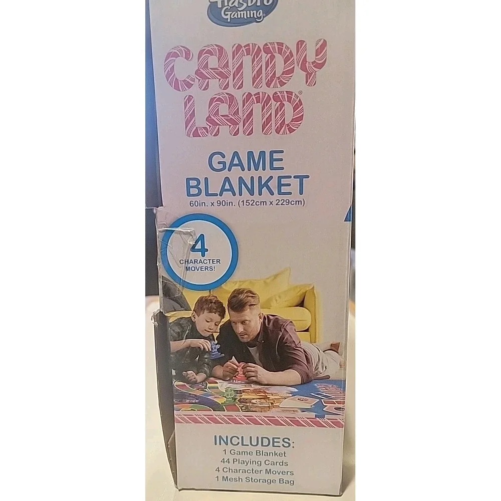 Hasbro Candyland Board Fleece Game Blanket Nostalgic 60